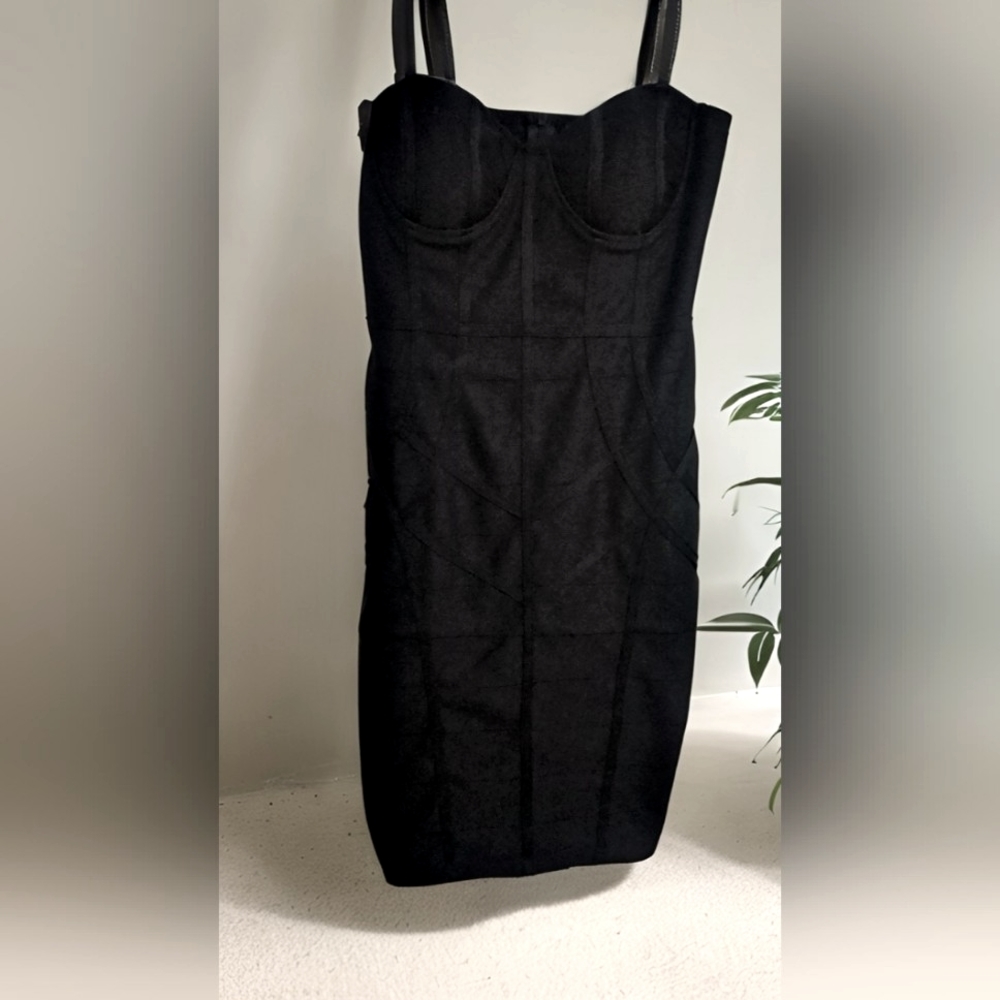 Women's Black Bodycon Mini Dress